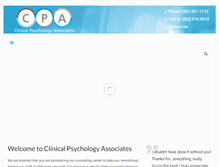 Tablet Screenshot of clinical-psychology-associates.com